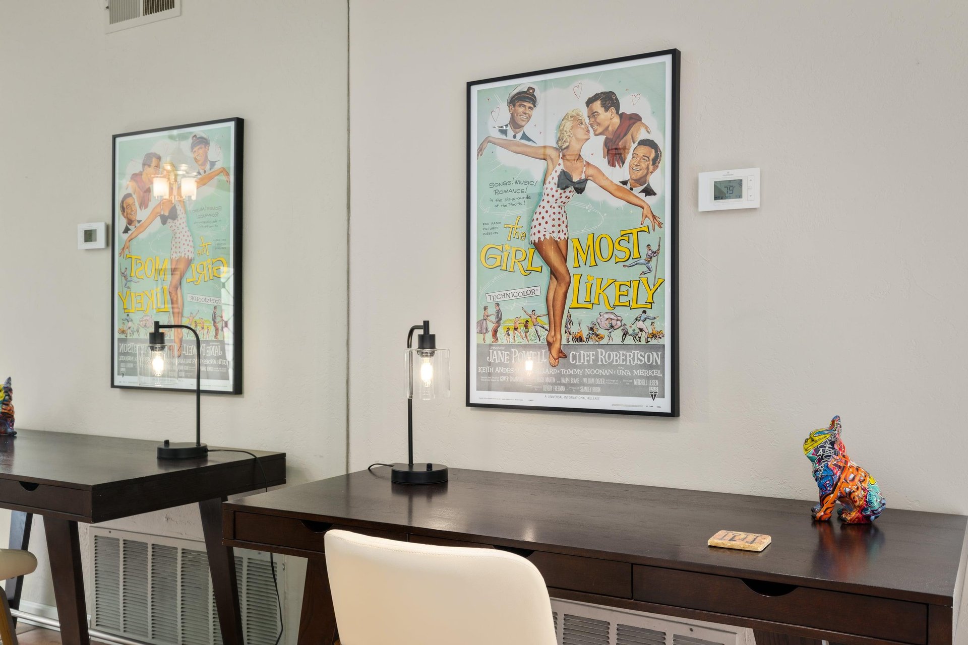 Desk area, great for working remotely