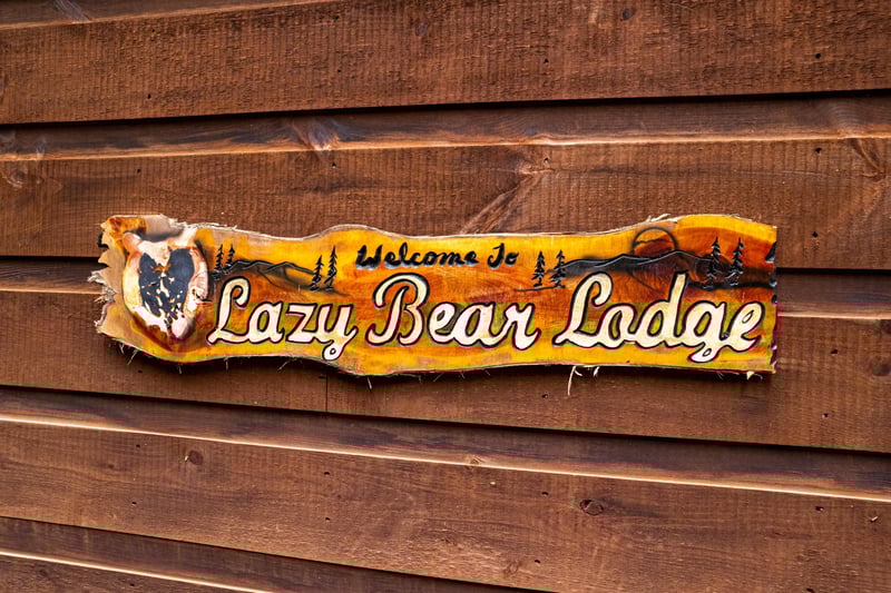 Sign at Lazy Bear Lodge