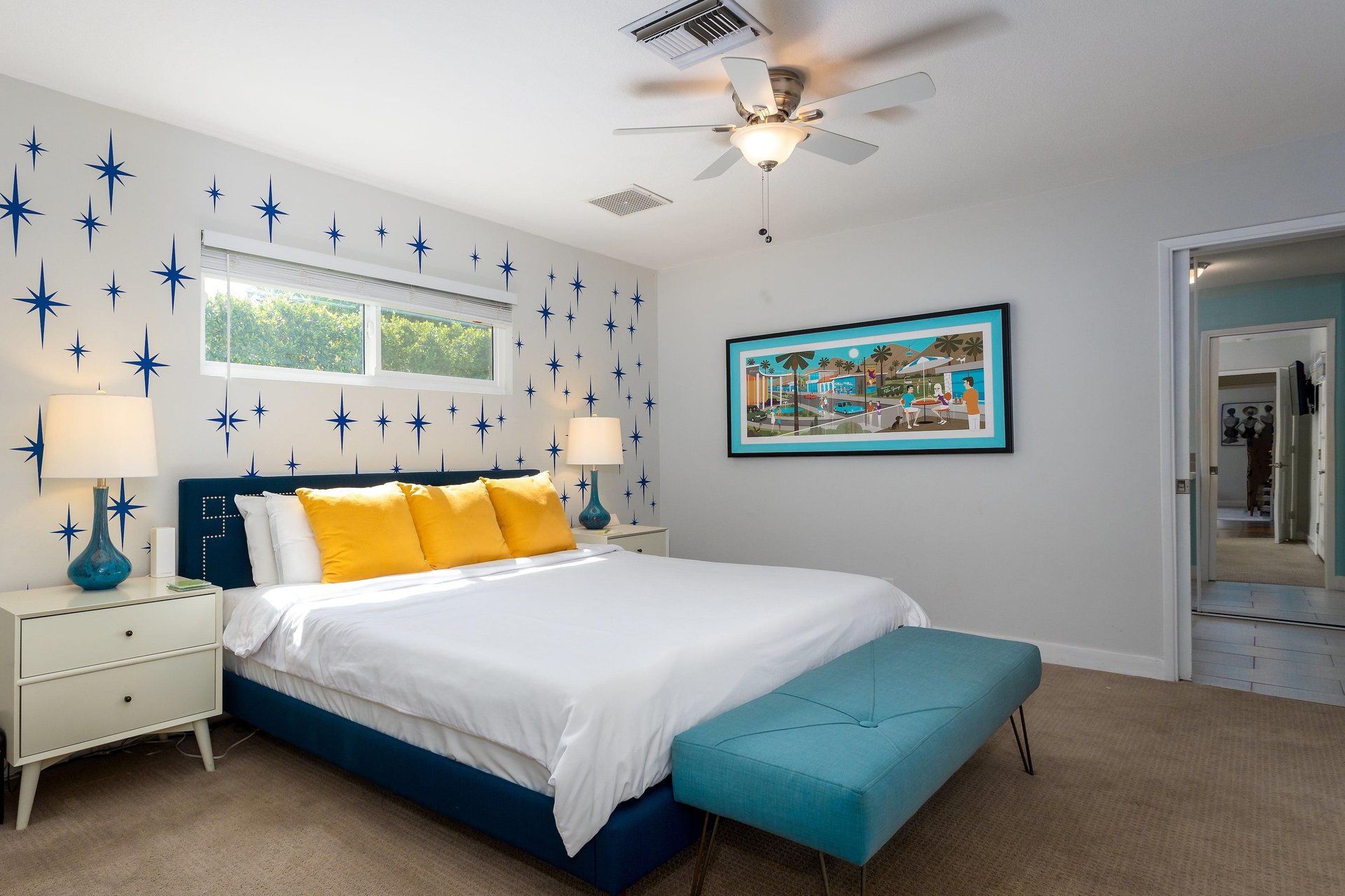 Spacious bedrooms