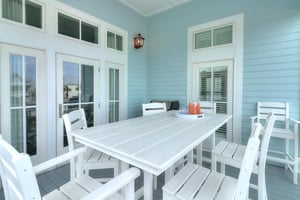 Front Dining Balcony Overlooking the Pool, 2nd Floor