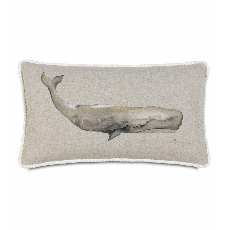 RyderHandPaintedWhaleLumbarPillow