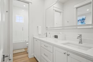 Shared Bathroom, Serving Bunk Room and King Bedroom, 1st Floor