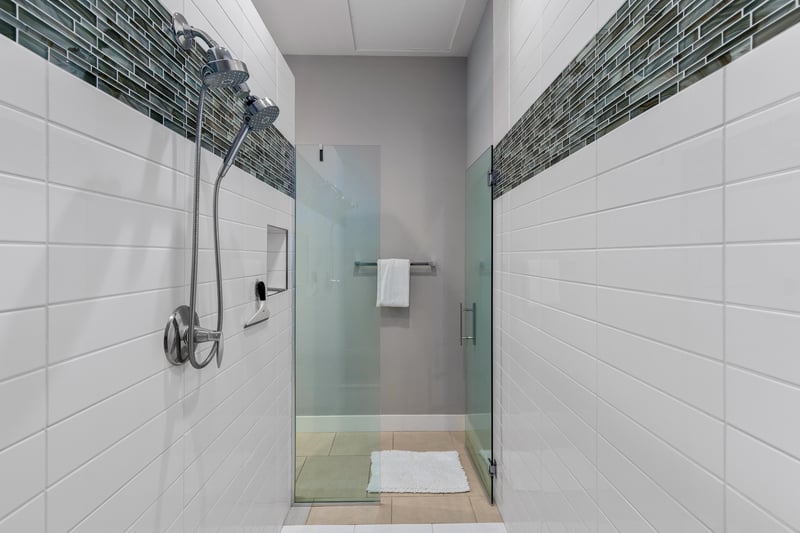 Primary bathroom shower