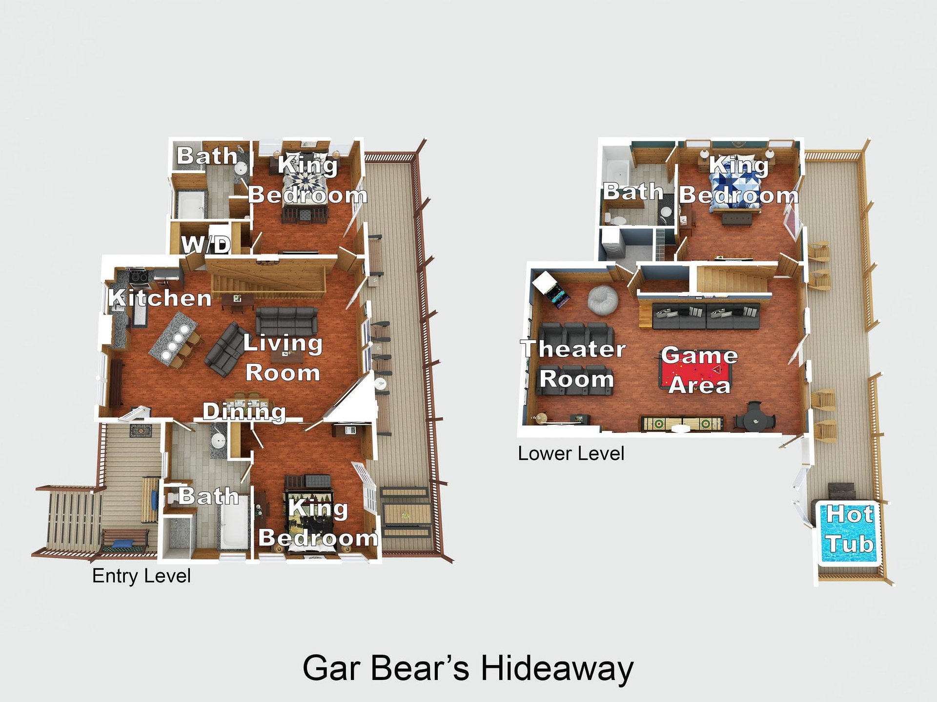 Gar Bears Hideaway Floor Plan