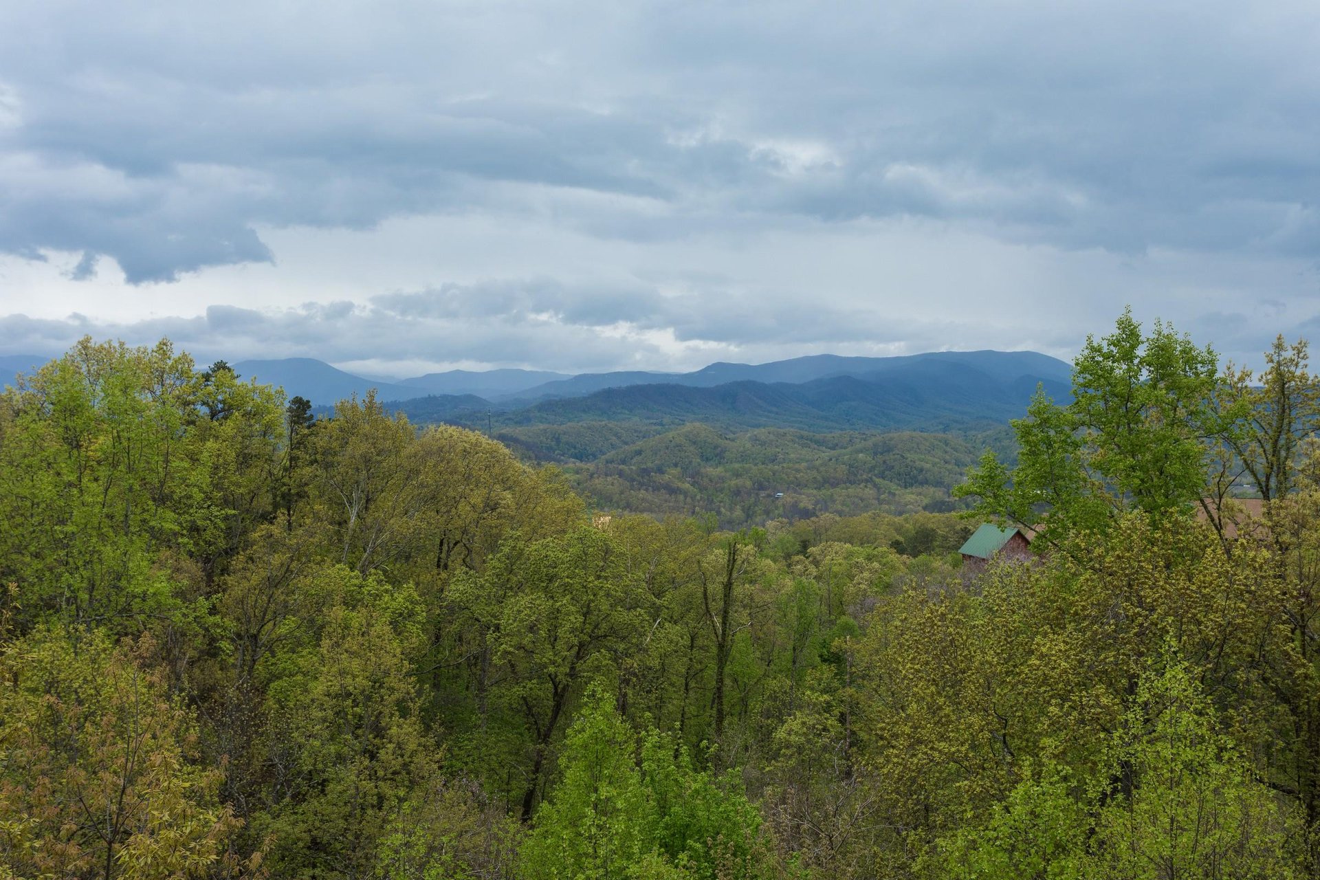 Smoky Mountain views at Howlin in the Smokies, a 2 bedroom cabin rental located in Pigeon Forge