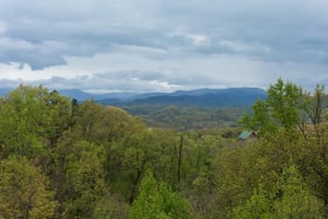 Smoky Mountain views at Howlin in the Smokies, a 2 bedroom cabin rental located in Pigeon Forge