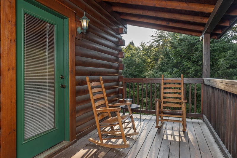Rocking chairs on deck