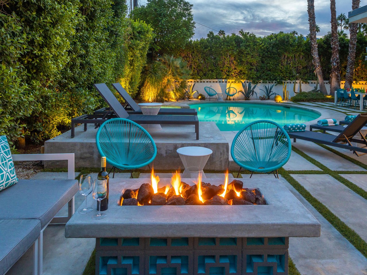 Fire Pit near the pool