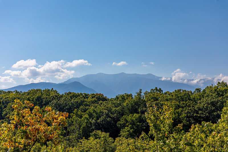 View from Make A Splash, a 2 bedroom cabin rental located in gatlinburg
