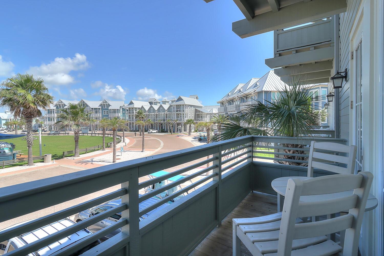 Private Balcony Overlooking Town Center