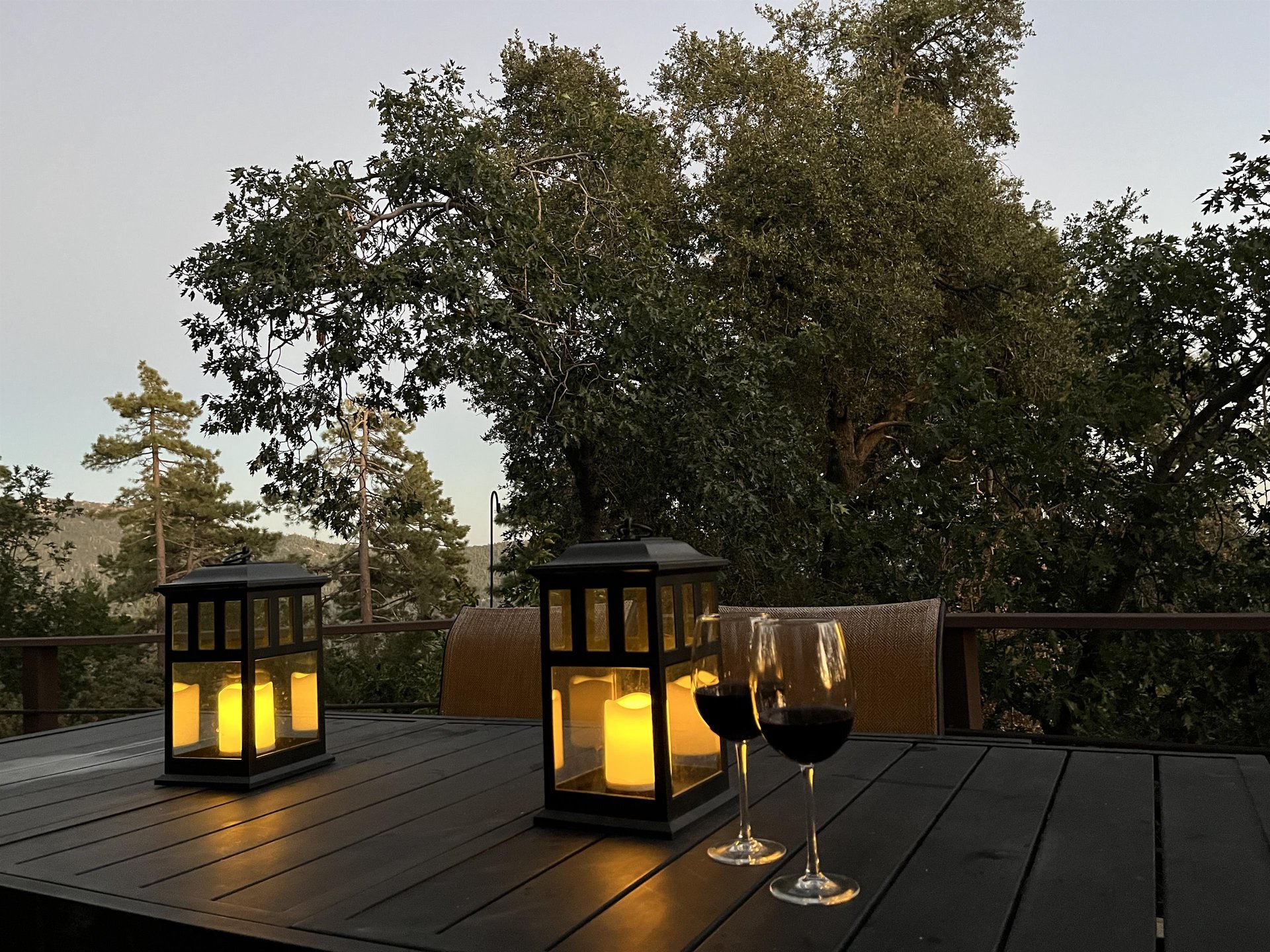 The perfect space for outdoor dining and watching the sunset.