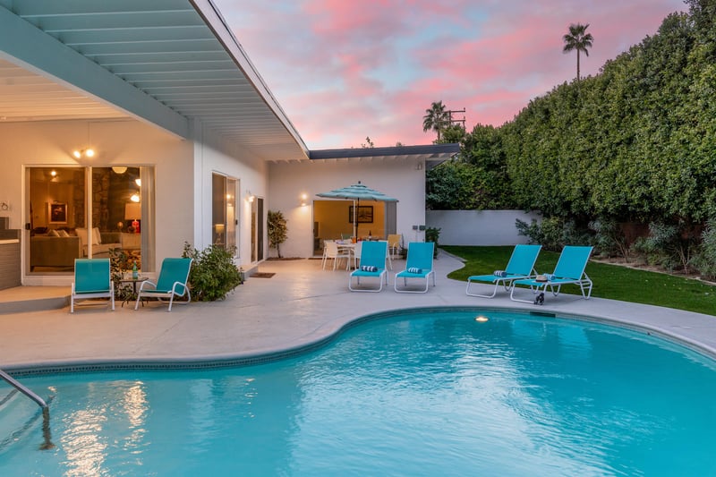 Swim under the setting sun