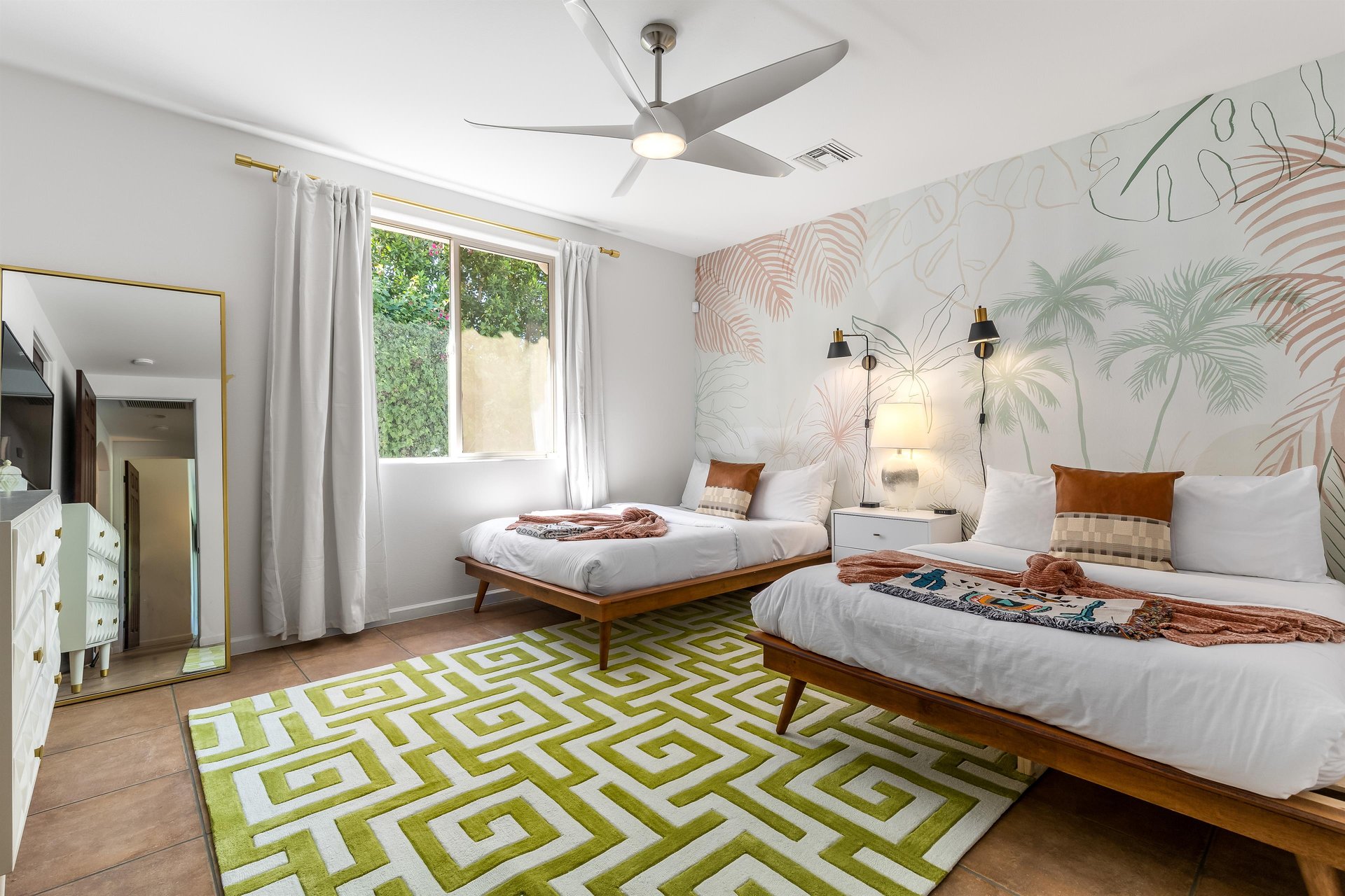 Guest bedroom with two beds