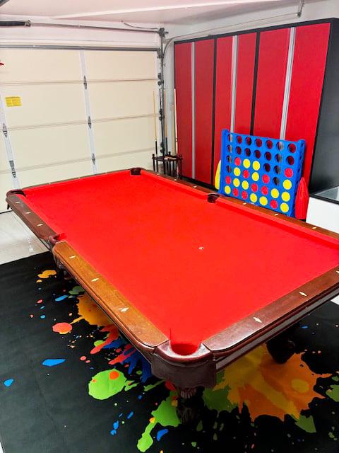 Challenge friends to pool or giant Connect Four in your private game room  perfect for family fun and friendly competition