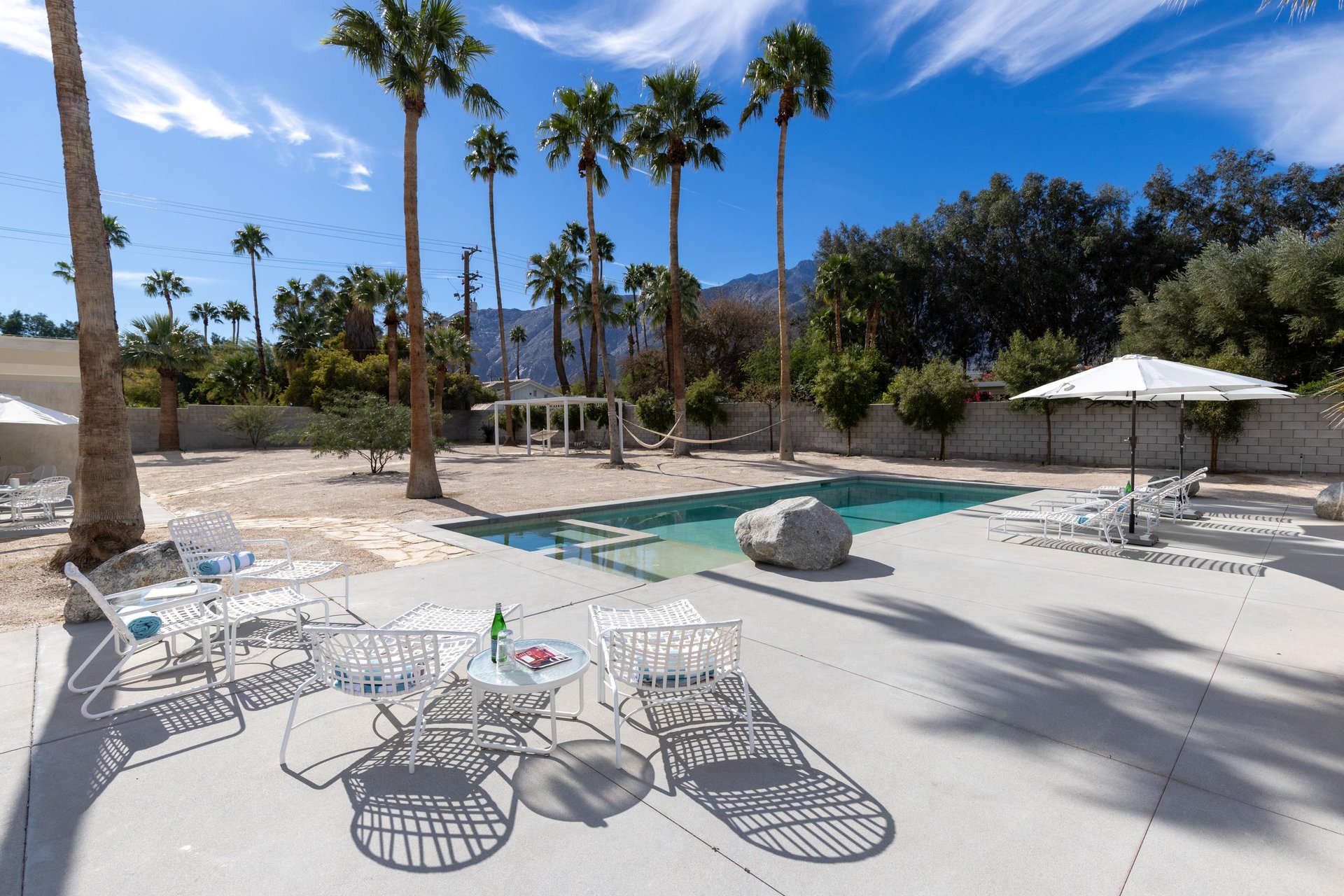 Bask in your private desert oasis