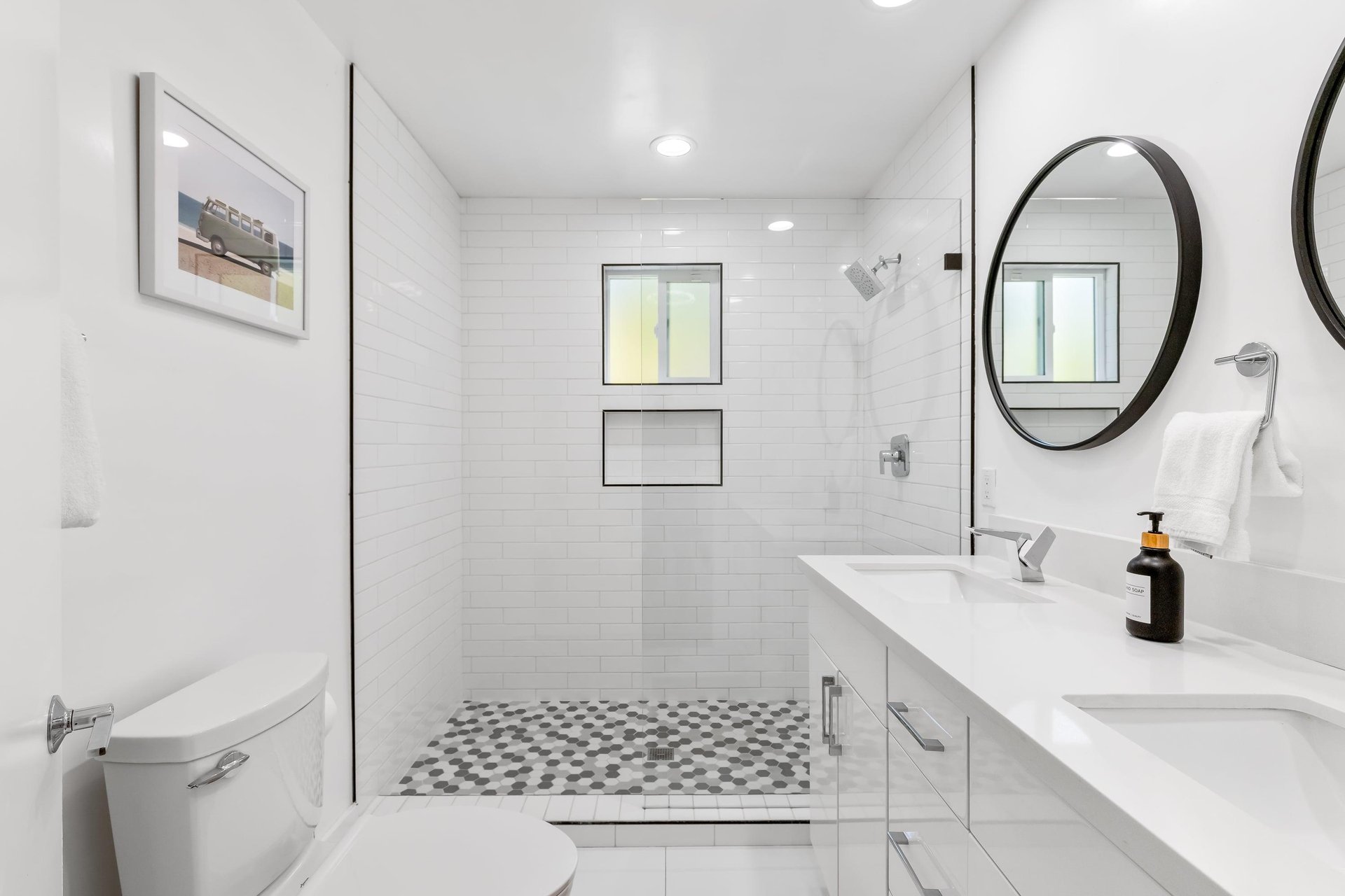 Primary bathroom shower