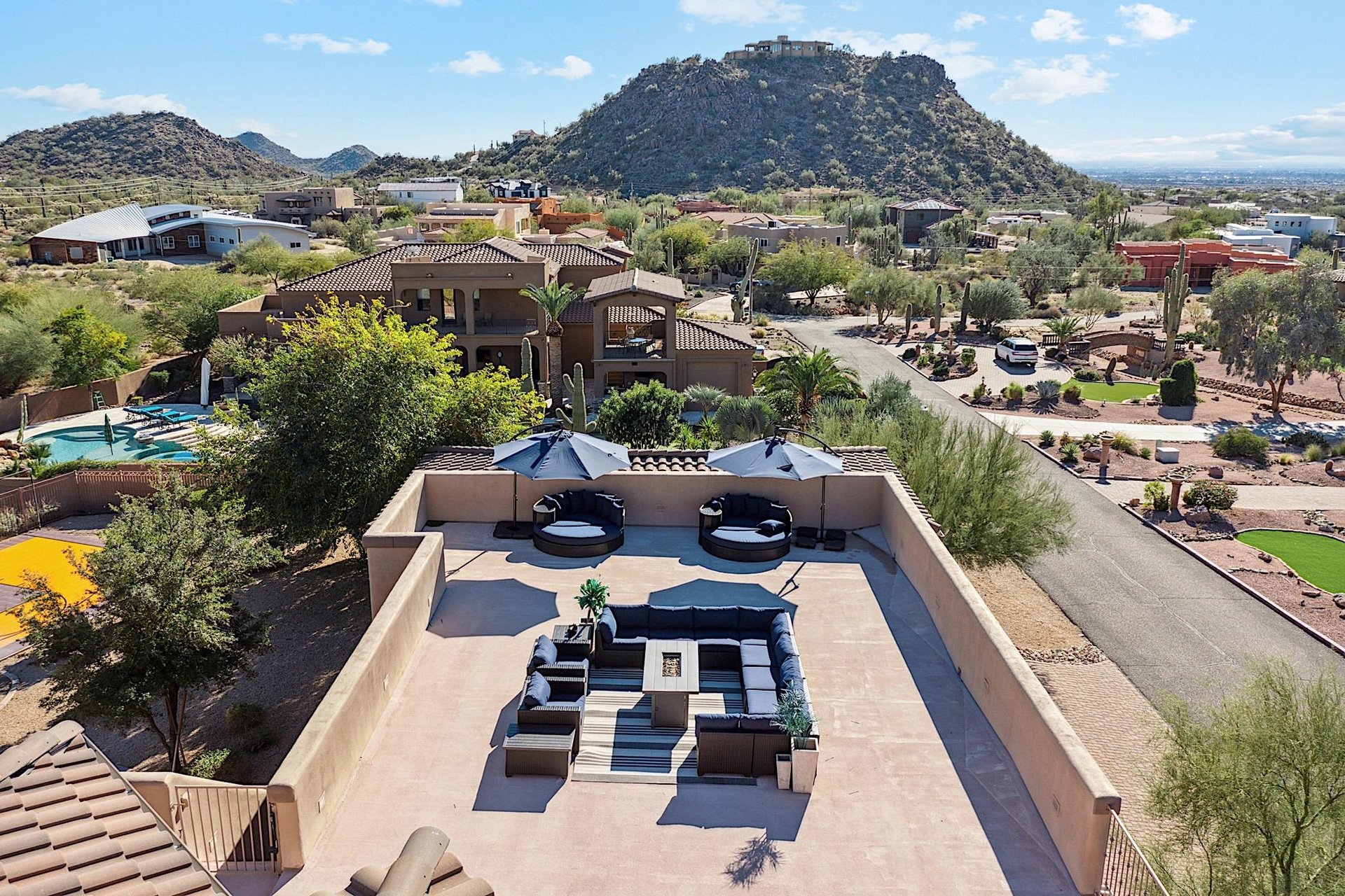 Rooftop patio
