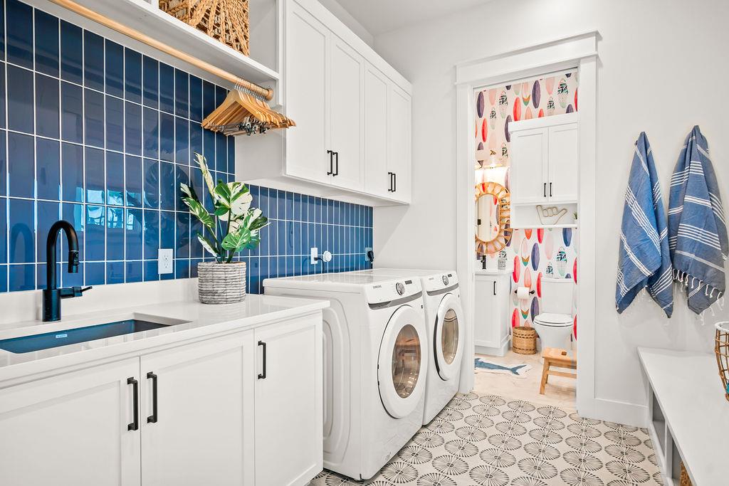 Laundry Room With Storage, 1st Floor