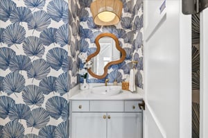 Second floor powder room