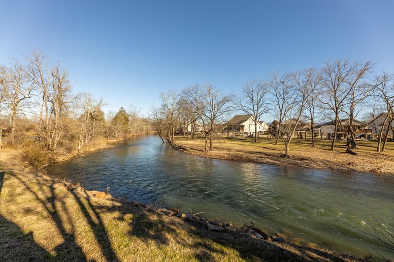 River view at Gone Fishin, a 2bedroom cabin rental located in Pigeon Forge