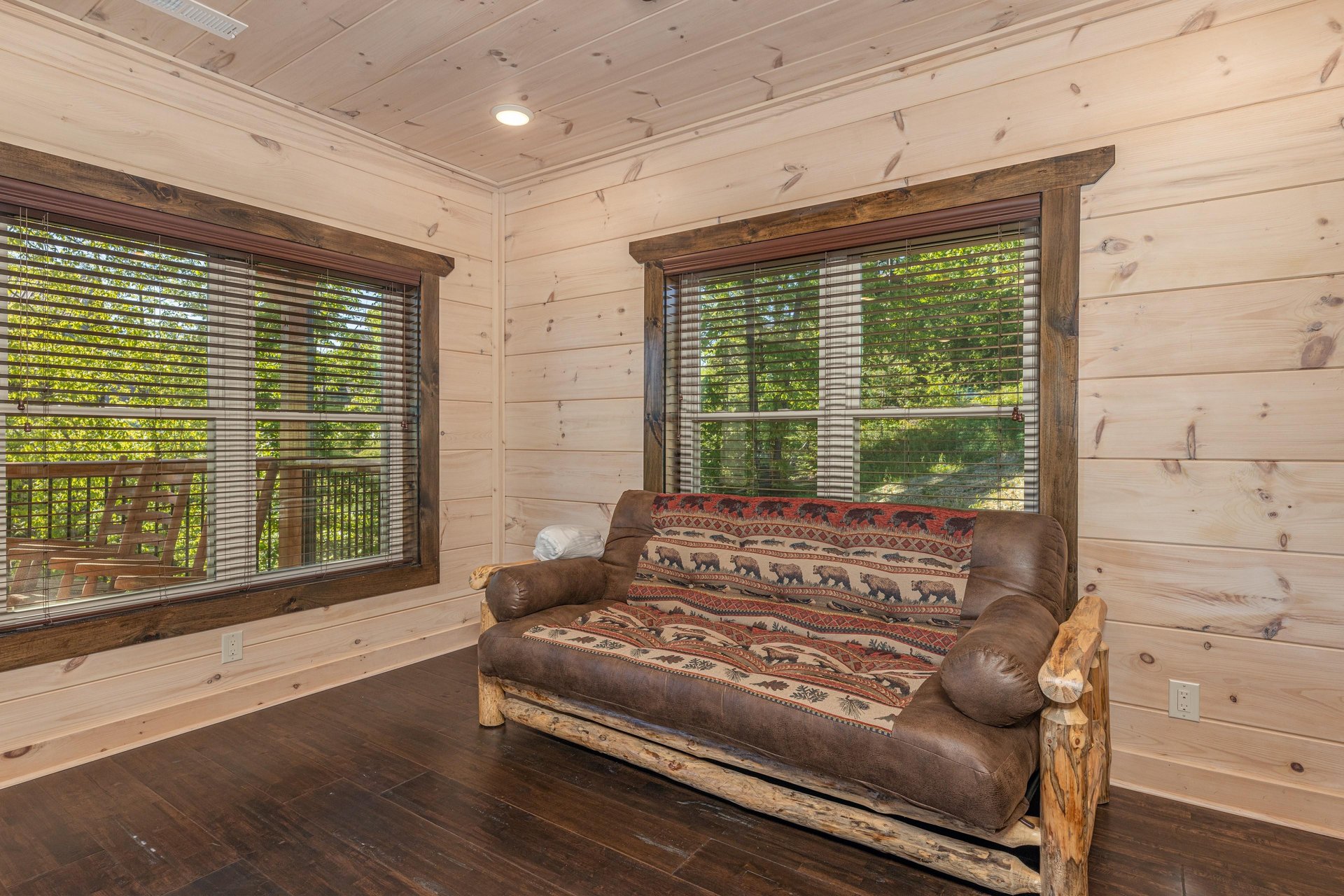 Futon with windows