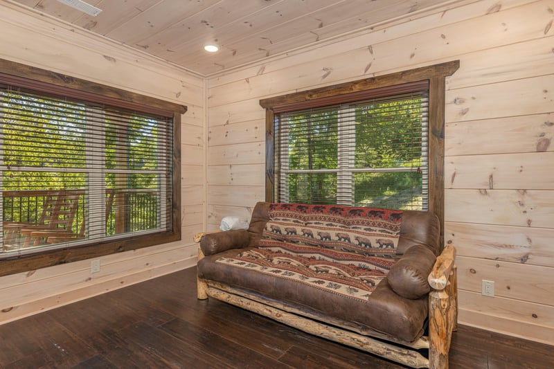 Futon with windows