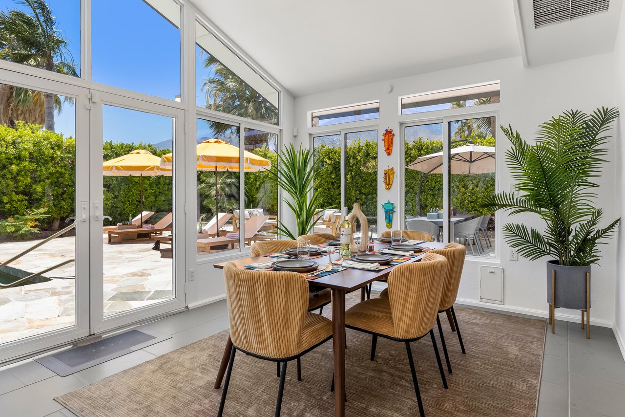Fabulous dining area with gorgeous views