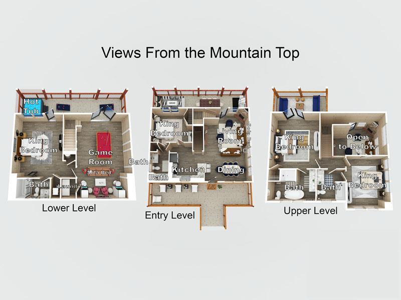 Views from the Mountain Top Floor Plan