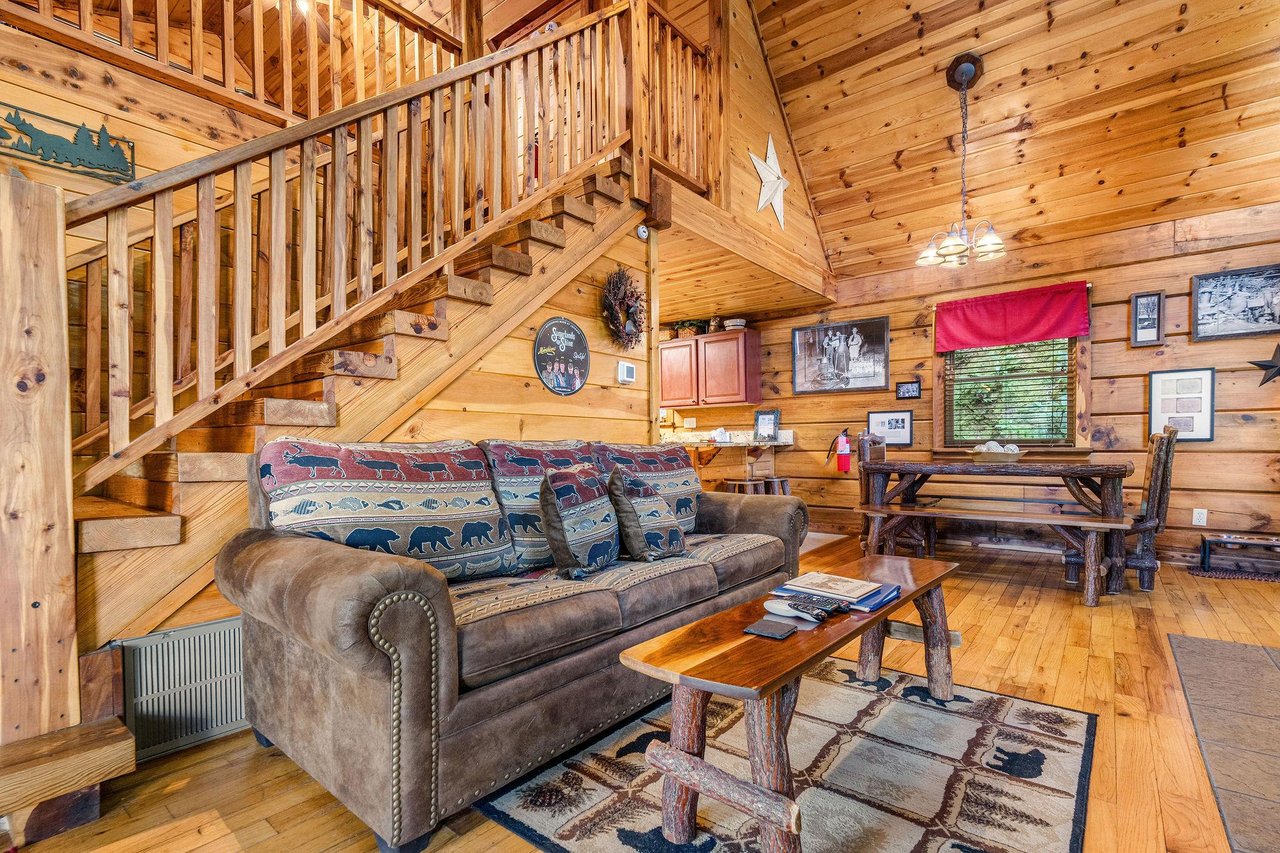 Living room with sleeper sofa