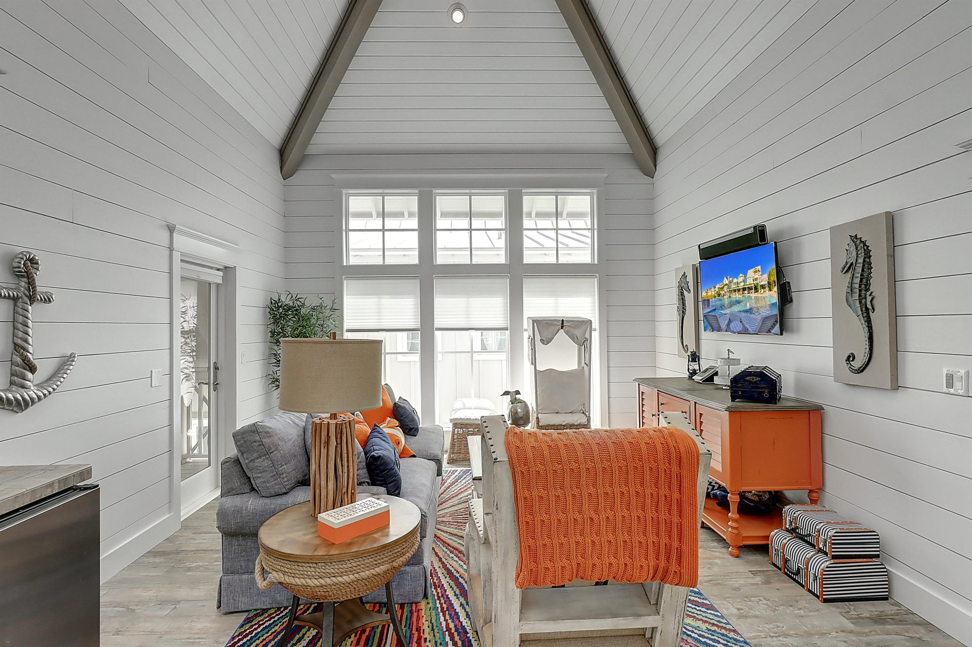 Living Area With Sleeper Sofa  Wet Bar, 3rd Floor