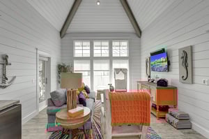 Living Area With Sleeper Sofa  Wet Bar, 3rd Floor