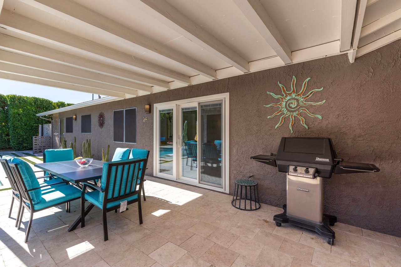 Covered BBQ area