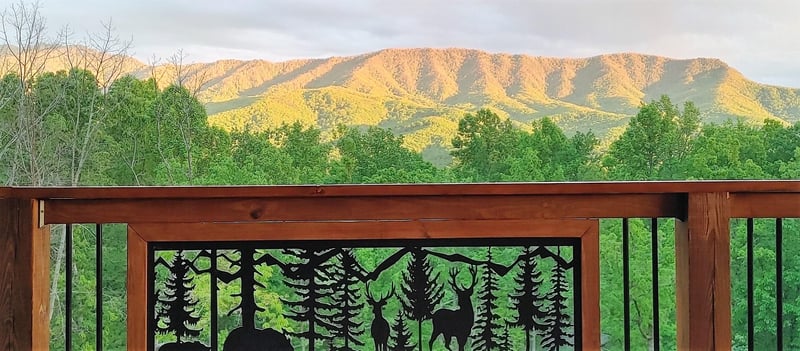 Mountain view from Twin Peaks cabin