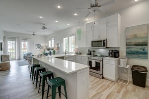 Kitchen with Additional Bar Seating