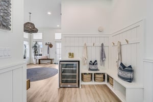 Entry with Beverage Cooler and Storage, 1st Floor