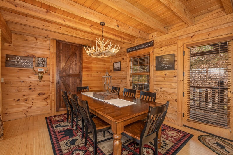 Dining table and chairs