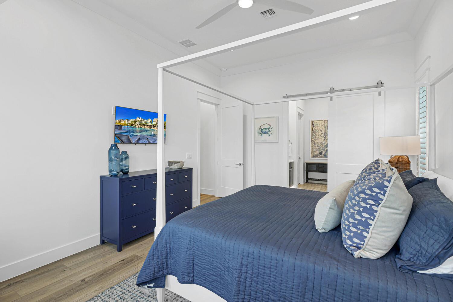 Dark Blue Primary King Suite, 2nd Floor