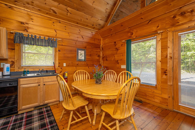 Kitchen Seating at American Dream, a 2 bedroom cabin rental located in Gatlinburg