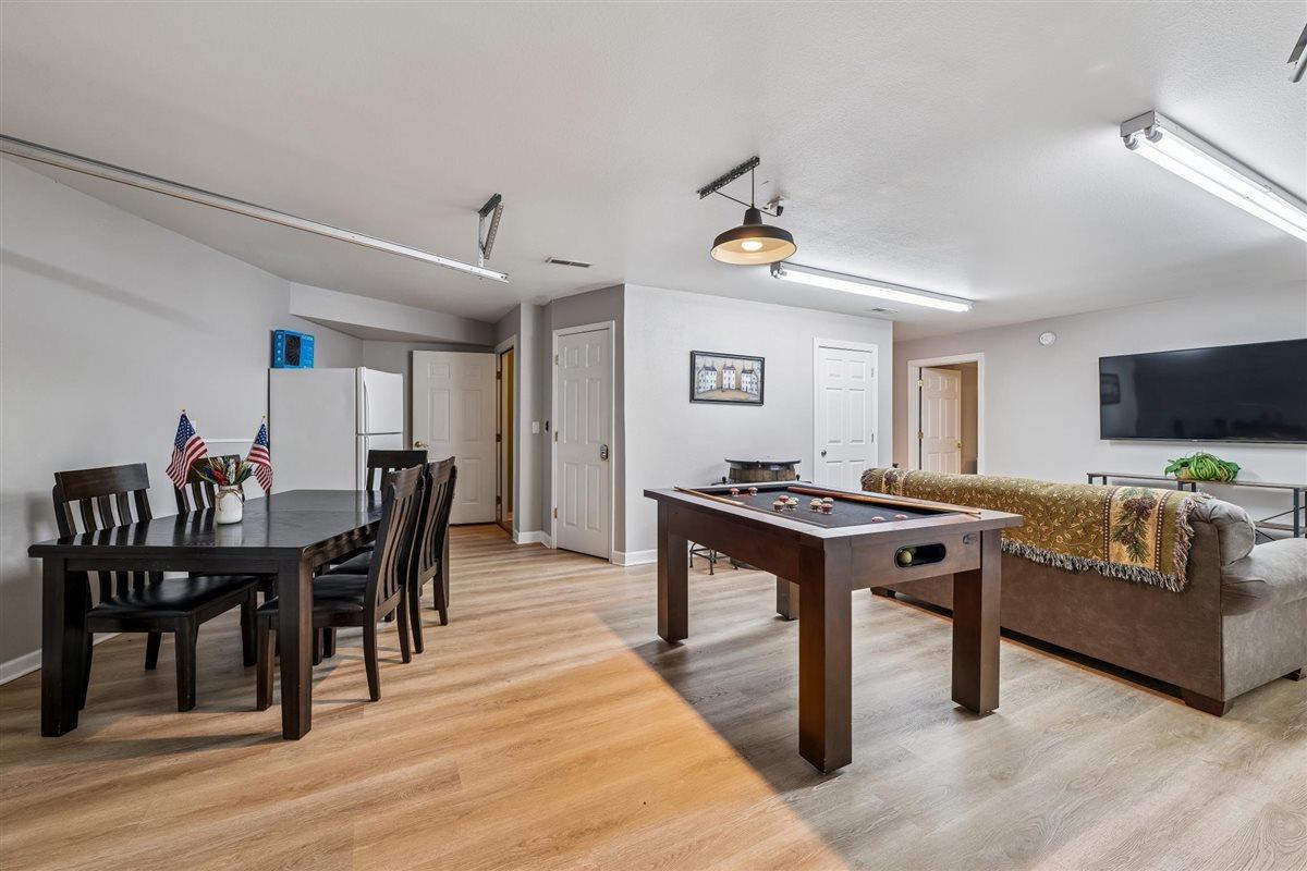 Stay in and play  the combo play table brings a little friendly competition to cabin nights