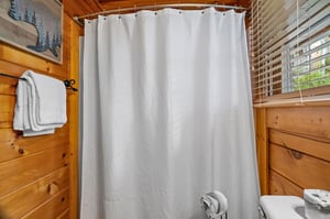 Shower beside window