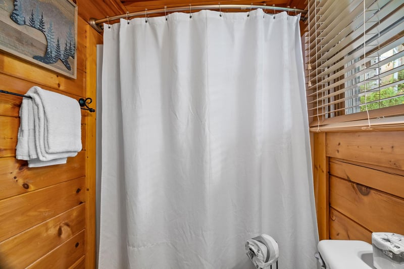 Shower beside window