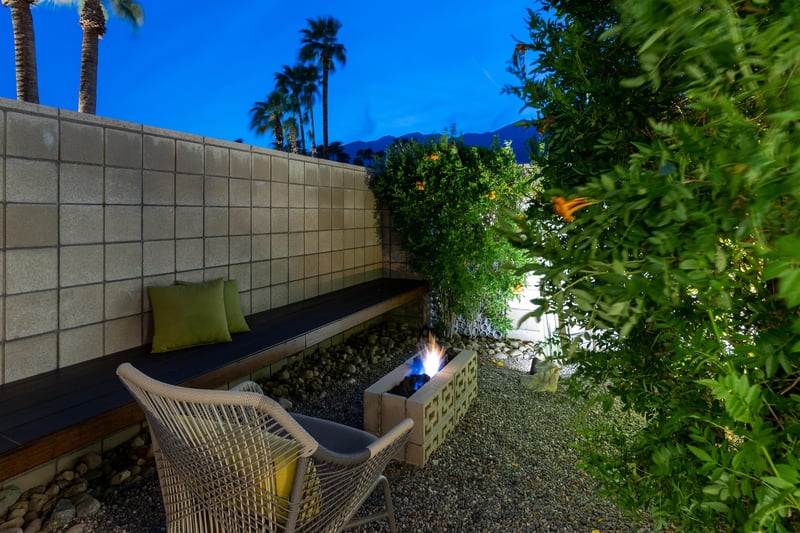 Private firepit area