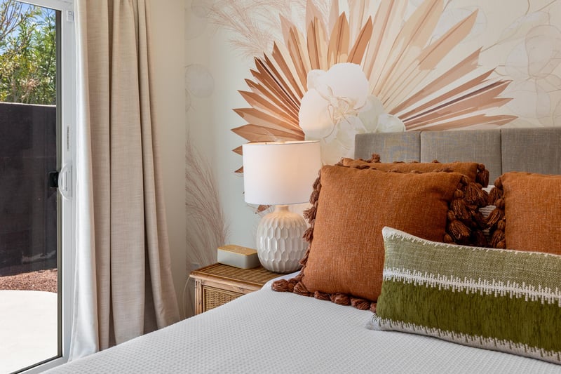 Peaceful guest bedroom