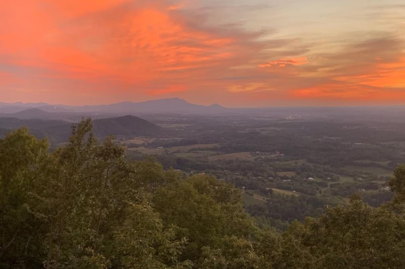 View from 4 States View with beautiful sky