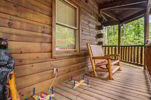 front porch seating and games