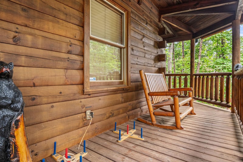 front porch seating and games
