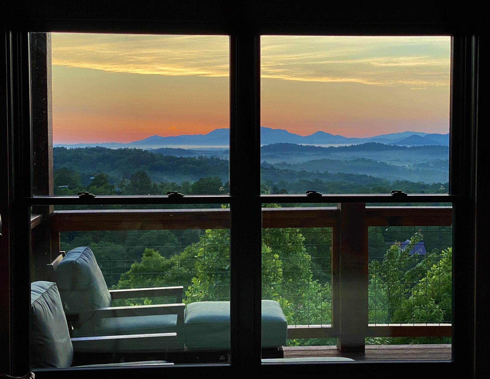 Deck View from The Bears Den King Bedroom