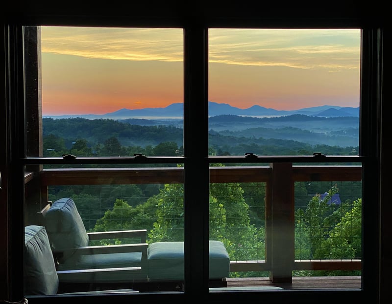 Deck View from The Bears Den King Bedroom