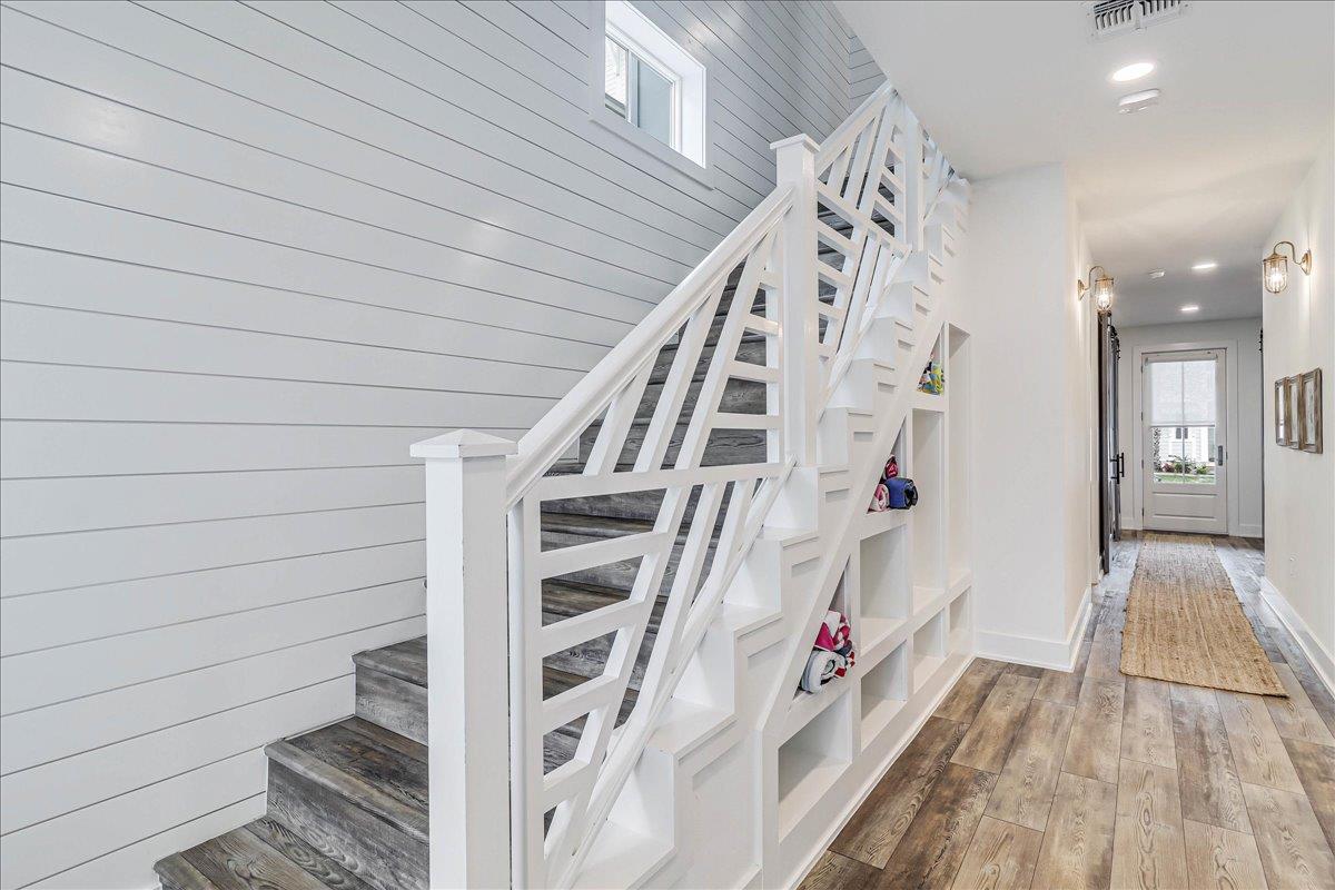 Back Entry  Staircase Storage Nooks, 1st Floor