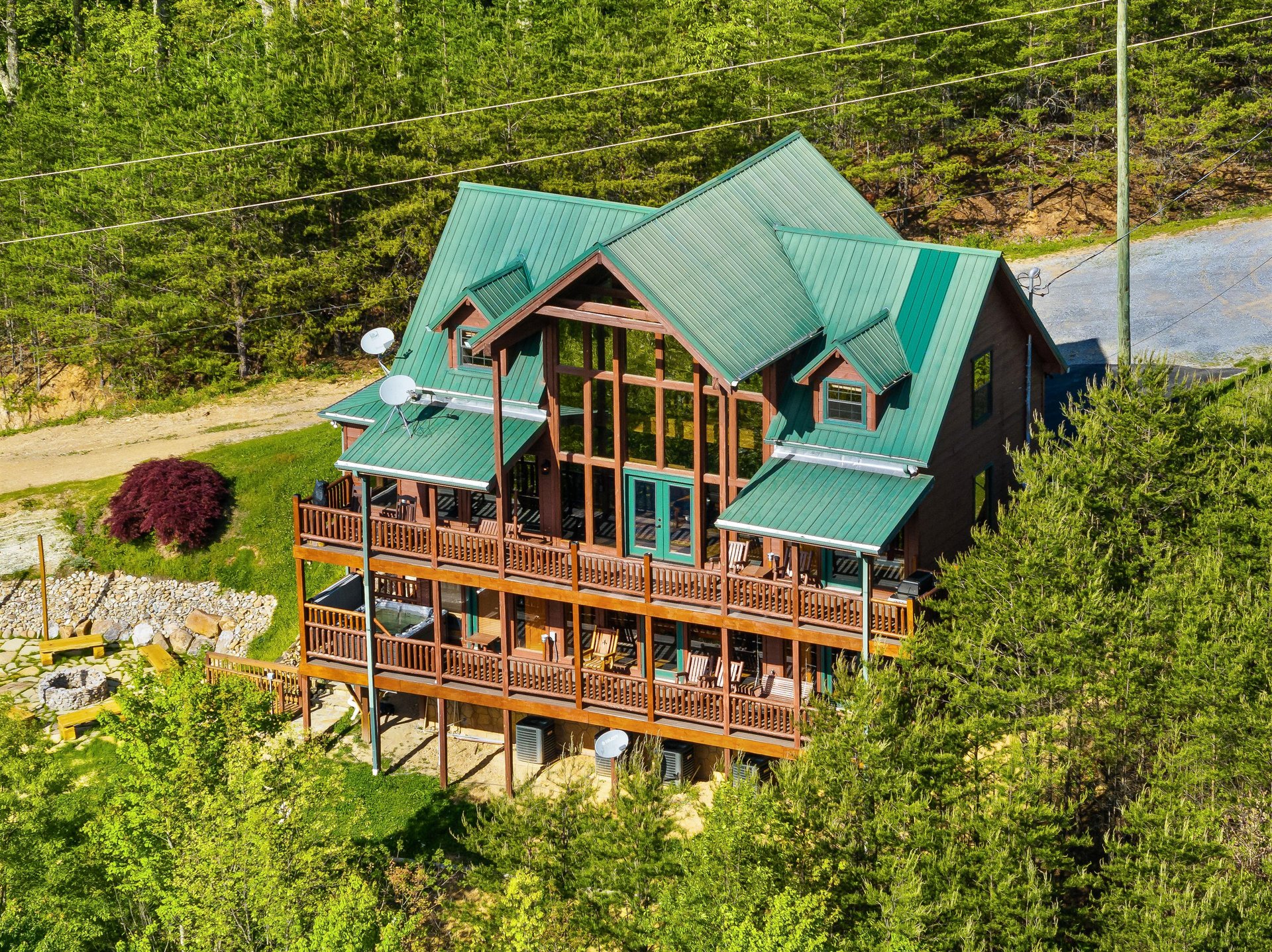 Back of Mountain Bliss cabin